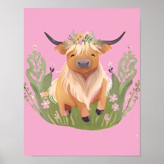 Koe kusjes en landwensen poster (Voorkant)