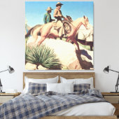 "Koe land" door Maynard Dixon Canvas Afdruk (Insitu (Slaapkamer))
