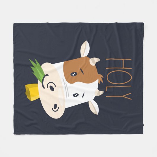 Koe landbouwhuisdieren fleece deken (Voorkant (Horizontaal))