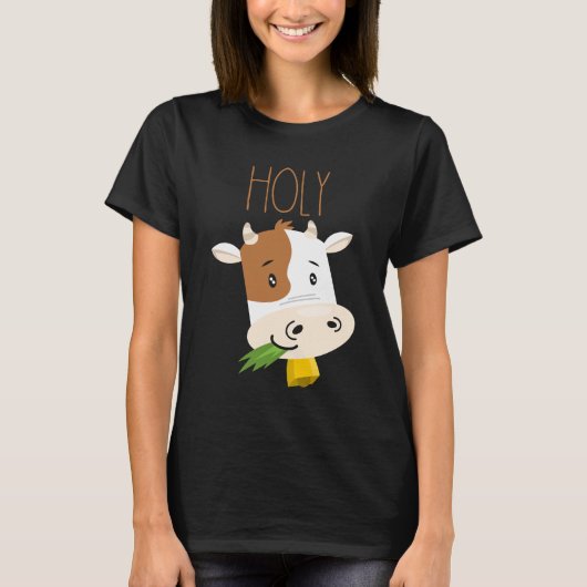 Koe landbouwhuisdieren t-shirt (Voorkant)
