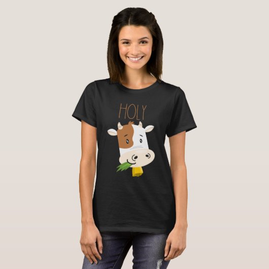Koe landbouwhuisdieren t-shirt (Voorkant volledig)