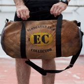 Koe lederen imitatie langwerpige munt collector plunjezak