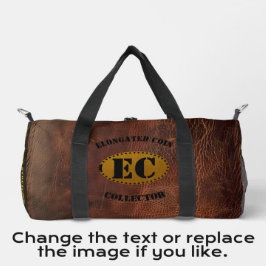 Koe lederen imitatie langwerpige munt collector plunjezak