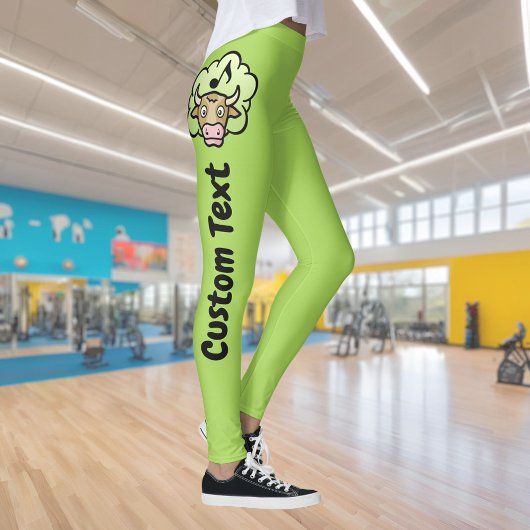 Koe Leggings methaan Cartoon
