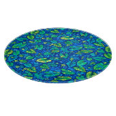 Koe Lelies, Spatterdock Zomervijver Bloemenpatroon Snijplank (Hoek)