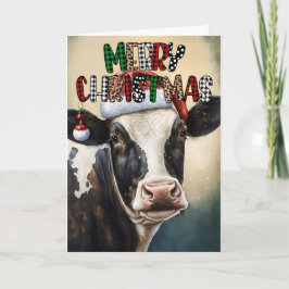 Koe Leukste Kerstvakantie Kaart
