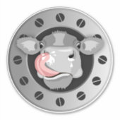 KOE LICKING NOSE STICKER (Voorkant)