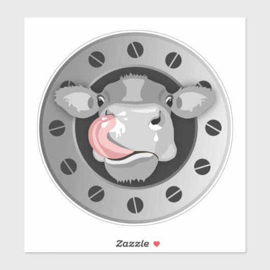 KOE LICKING NOSE STICKER (Vel)