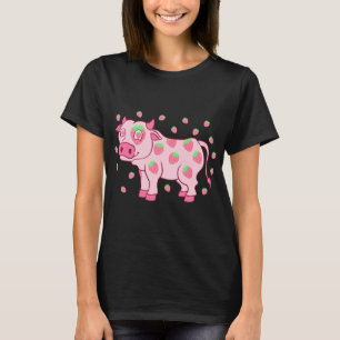 Koe Liefde Aardbei Melk Fruit Liefhebber Fruitaria T-shirt