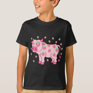 Koe Liefde Aardbei Melk Fruit Liefhebber Fruitaria T-shirt
