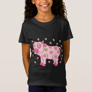 Koe Liefde Aardbei Melk Fruit Liefhebber Fruitaria T-shirt
