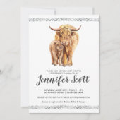 Koe Liefde Baby shower Uitnodiging (Voorkant)