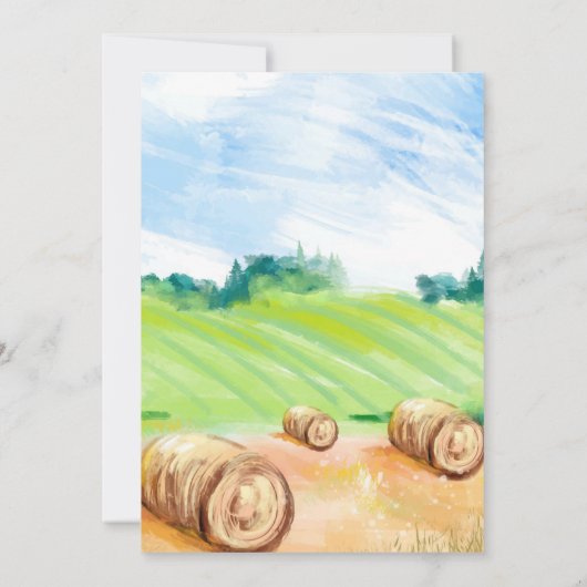 Koe Liefde Baby shower Uitnodiging (Achterkant)