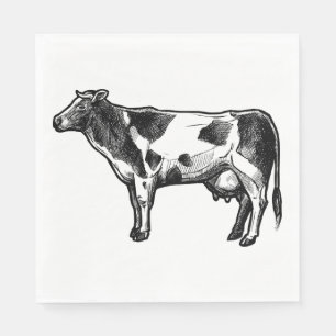 Koe Liefhebber Landelijk Leven Boerderij Boer Huwe Servet