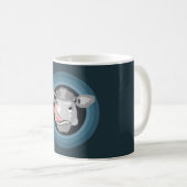 Koe likkende neus koffiemok (Voorkant rechts)
