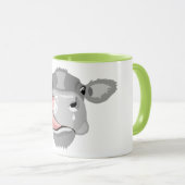 Koe likkende neus mok (Voorkant rechts)