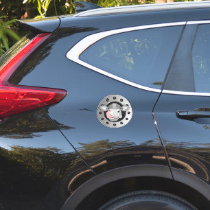 Koe likkende neus sticker