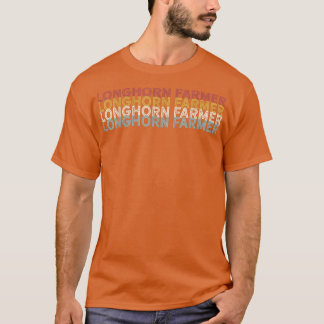 Koe Longhorn Farmer, Vintage T-shirt