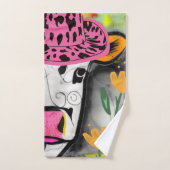 Koe Love Bad Handdoek (Handdoek)
