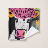 Koe Love Bad Handdoek (Wasdoekje)