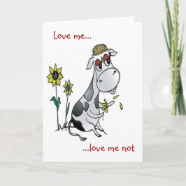 Koe Love Feestdagen Kaart