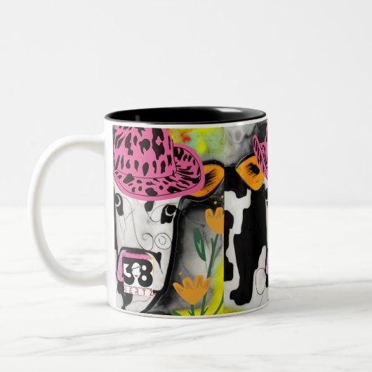 Koe Love Tweekleurige Koffiemok (Links)