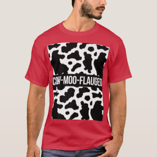 Koe Lover Cattle Farmer CowMooFlauged Pattern Co T-shirt