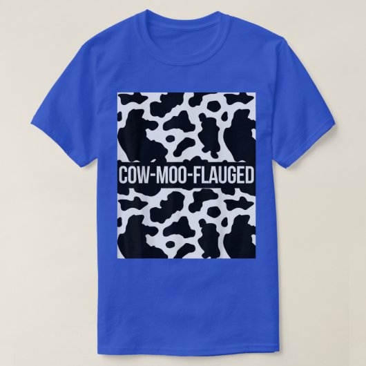 Koe Lover Cattle Farmer CowMooFlauged Pattern Co T-shirt (Design voorkant)