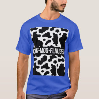 Koe Lover Cattle Farmer CowMooFlauged Pattern Co T-shirt