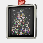 Koe Lover | Fungerend Koe kerstboomOrnamenten Metalen Ornament (Links)