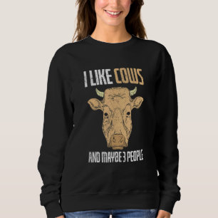 Koe Lover Funny Farmer Boerderij Animal Farming Cu Trui
