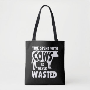 Koe Lover Hilarious Heifer Grazing Animal Farming Tote Bag