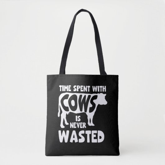 Koe Lover Hilarious Heifer Grazing Animal Farming Tote Bag (Voorkant)