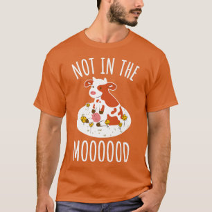 Koe Lover Pun Rundveeteler niet in de modus od C T-shirt
