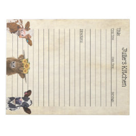 Koe Lover Recipe Pad - Ideaal om te delen Notitieblok
