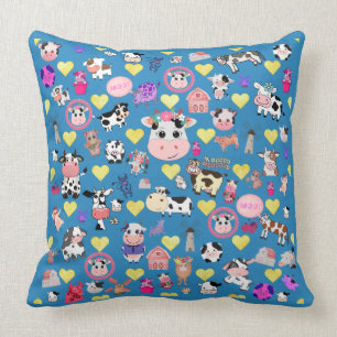Koe Lover Sierkussen met hart