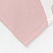 Koe Lovers Roze Koe Print Patroon Fleece Deken (Hoek)