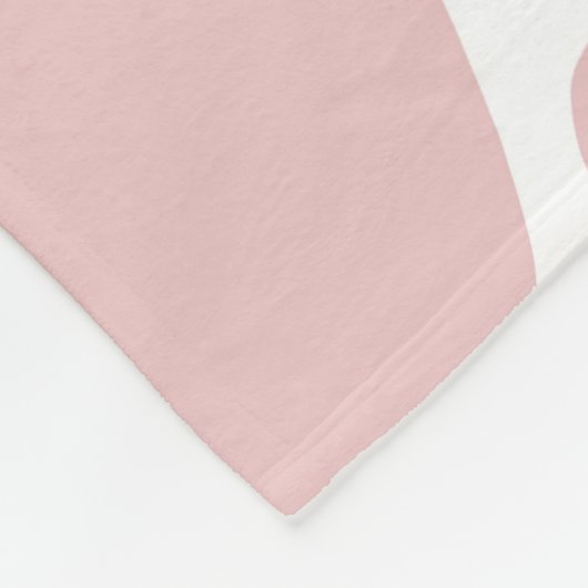 Koe Lovers Roze Koe Print Patroon Fleece Deken (Hoek)