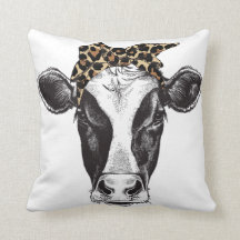 Koe Luipaardprint Worpkussen