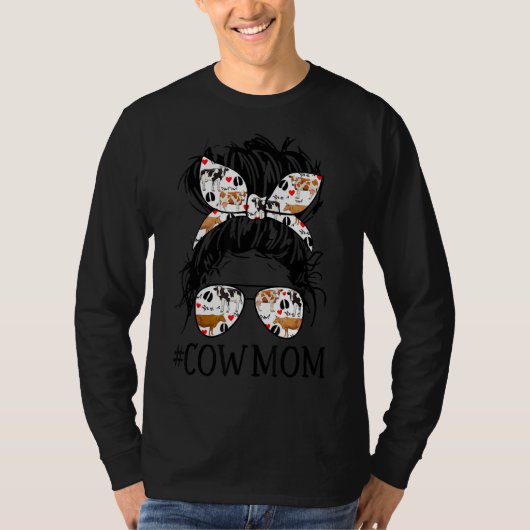 Koe Mam Messy Bun T-shirt (Voorkant)