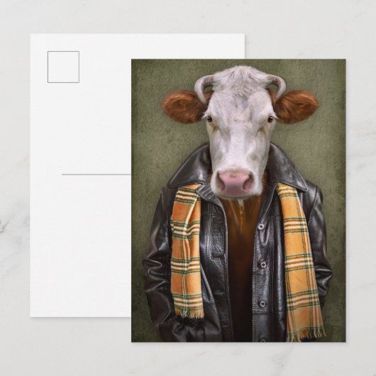 Koe Man Briefkaart (Voorkant / Achterkant)