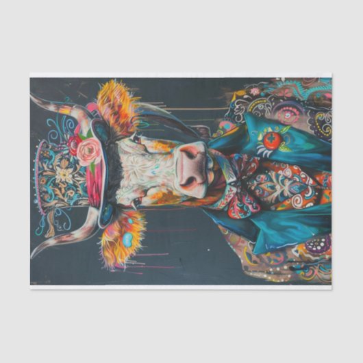 Koe manie10 tissuepapier (Voorkant)