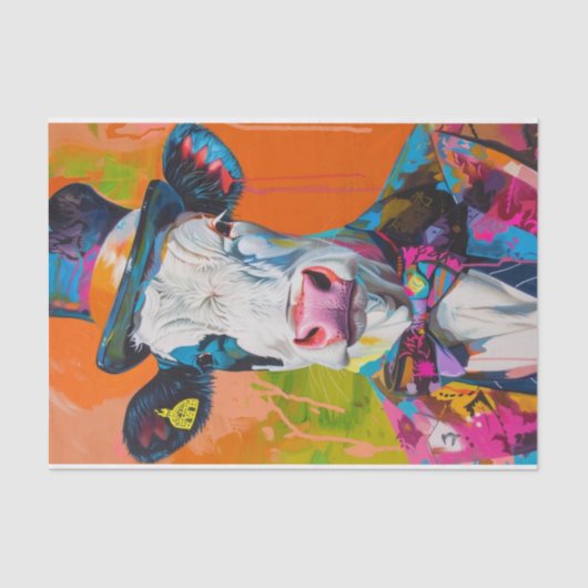 Koe manie1 tissuepapier (Voorkant)