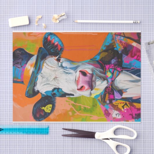 Koe manie1 tissuepapier (Craft)