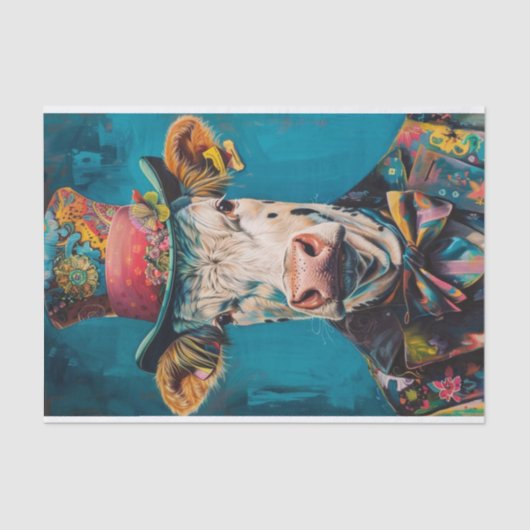 Koe manie3 tissuepapier (Voorkant)