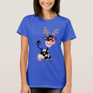 Koe Masquerading as Reindeer Women T-shirt