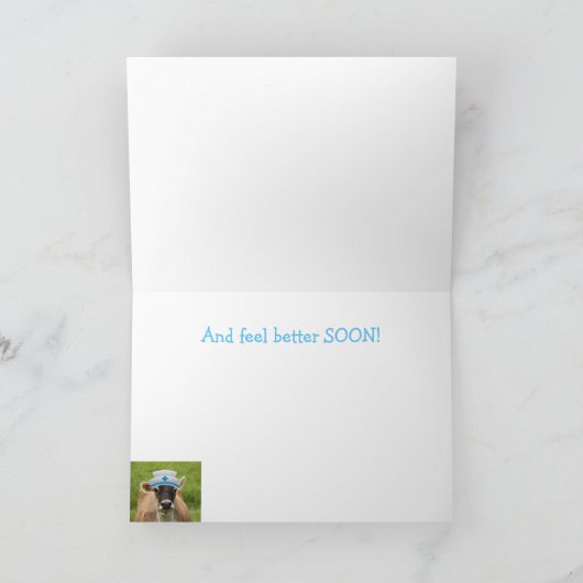 Koe Medisch Advies Beterschap Kaart (Binnen)