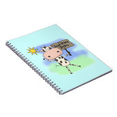 Koe Meer boeken lezen Notitieboek (Rechterzijde)