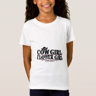Koe Meisje Bloemenmeisje T-shirt