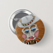 "Koe meisje" grillige Button (Voorkant /achterkant)